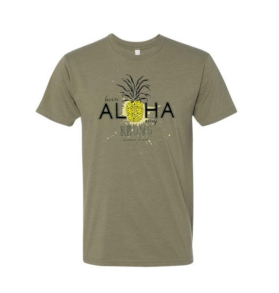 Aloha Pineapple Tee (Army Green)